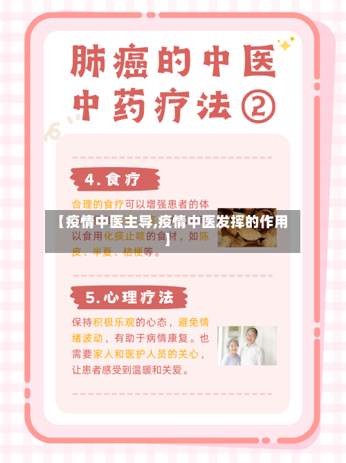 【疫情中医主导,疫情中医发挥的作用】