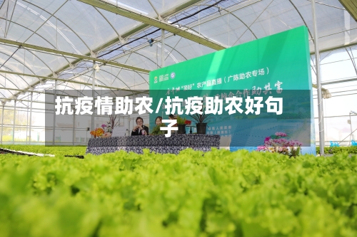 抗疫情助农/抗疫助农好句子-第3张图片