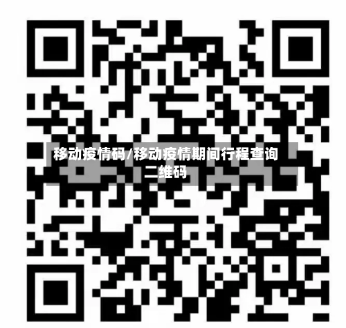 移动疫情码/移动疫情期间行程查询二维码-第3张图片