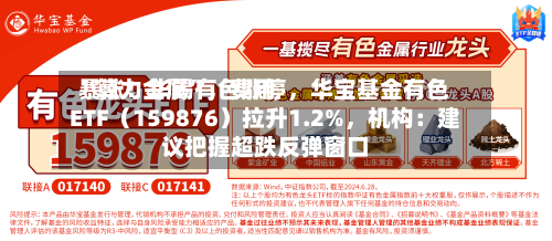“算力金属”，费用暴涨！华锡有色涨停	，华宝基金有色ETF（159876）拉升1.2%，机构：建议把握超跌反弹窗口-第2张图片