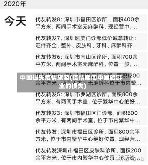 中国损失疫情旅游(疫情期间中国旅游业的损失)