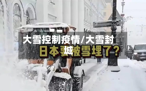 大雪控制疫情/大雪封城-第2张图片