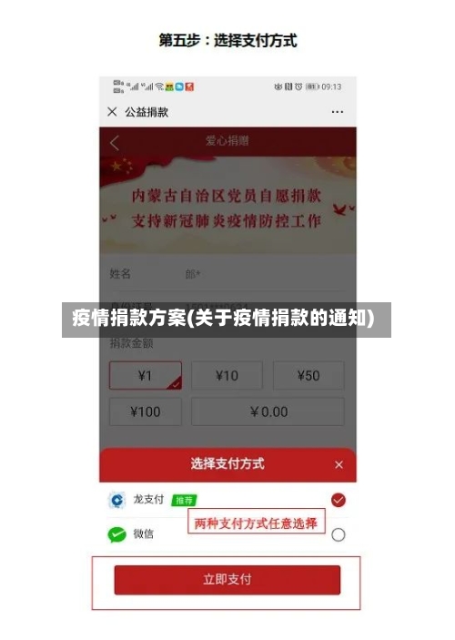 疫情捐款方案(关于疫情捐款的通知)