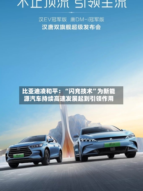 比亚迪凌和平：“闪充技术”为新能源汽车持续高速发展起到引领作用