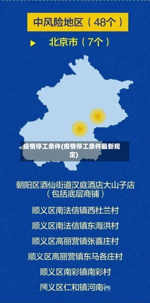 疫情停工条件(疫情停工条件最新规定)