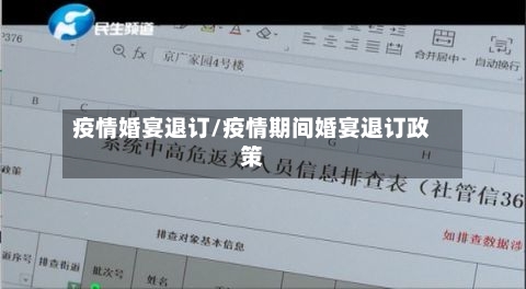 疫情婚宴退订/疫情期间婚宴退订政策-第2张图片