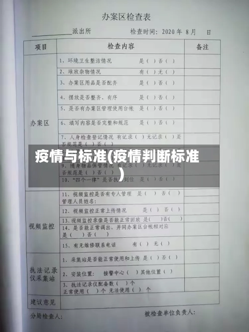 疫情与标准(疫情判断标准)-第2张图片