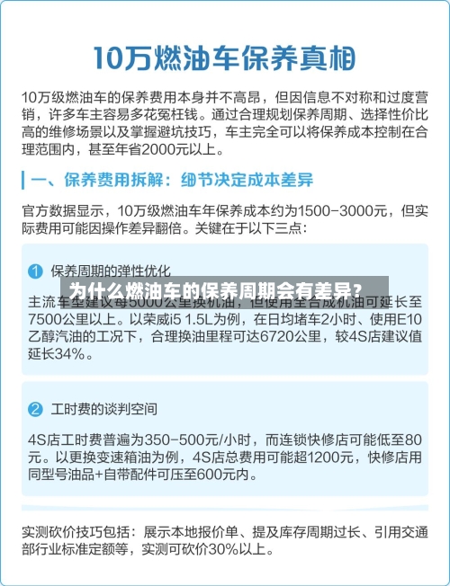 为什么燃油车的保养周期会有差异？
