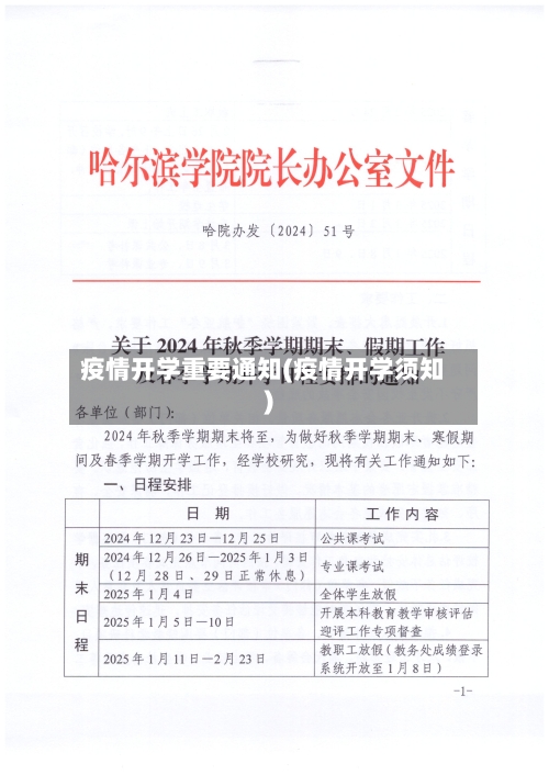 疫情开学重要通知(疫情开学须知)-第3张图片
