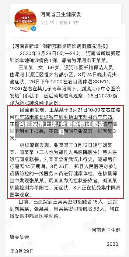 合肥疫情上坟/合肥疫情还能去吗