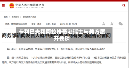 卡利巴夫和阿拉格奇赴瑞士与美方展开会谈