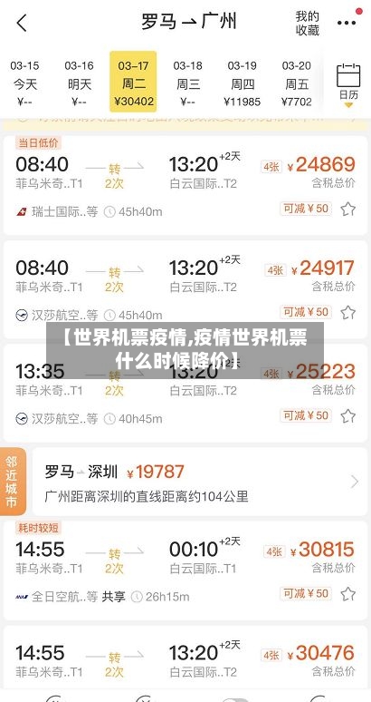 【世界机票疫情,疫情世界机票什么时候降价】-第2张图片