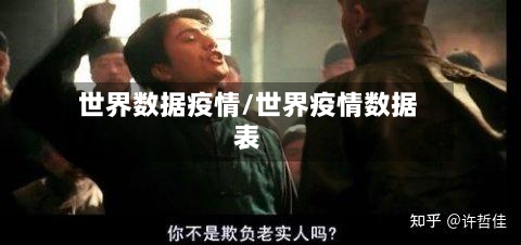 世界数据疫情/世界疫情数据表