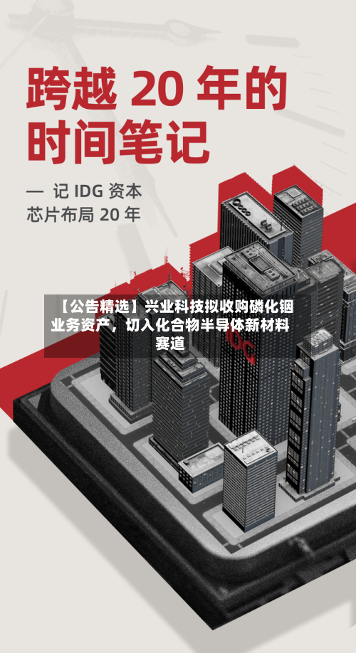 【公告精选】兴业科技拟收购磷化铟业务资产，切入化合物半导体新材料赛道