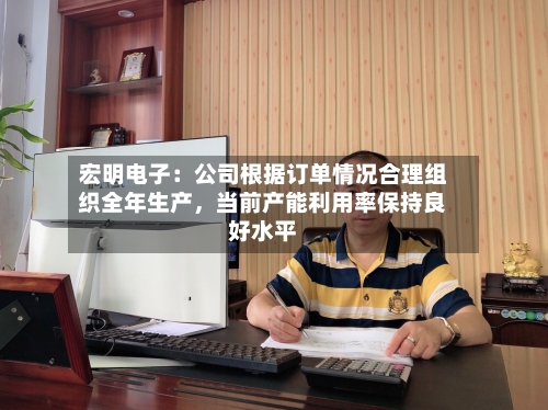 宏明电子：公司根据订单情况合理组织全年生产，当前产能利用率保持良好水平-第2张图片