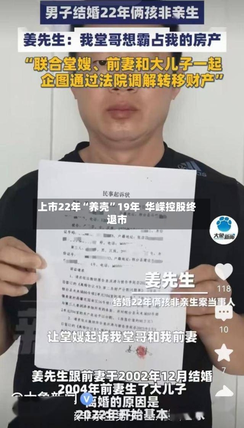 上市22年“养壳”19年  华嵘控股终退市
