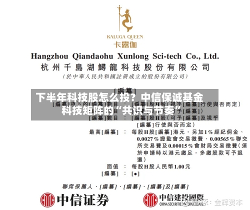 下半年科技股怎么投？中信保诚基金科技矩阵的“共识与节奏”-第2张图片