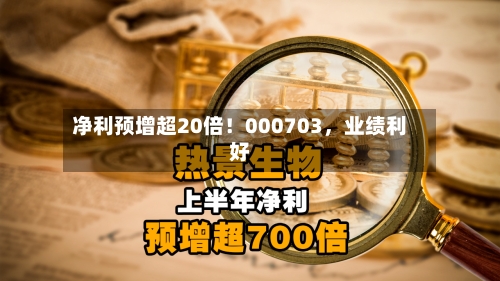 净利预增超20倍！000703，业绩利好-第3张图片