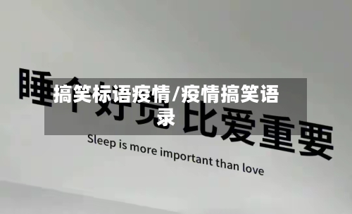 搞笑标语疫情/疫情搞笑语录