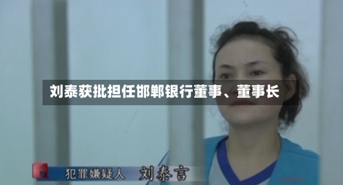 刘泰获批担任邯郸银行董事、董事长-第2张图片