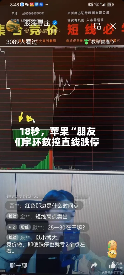18秒，苹果“朋友们	”宇环数控直线跌停-第2张图片