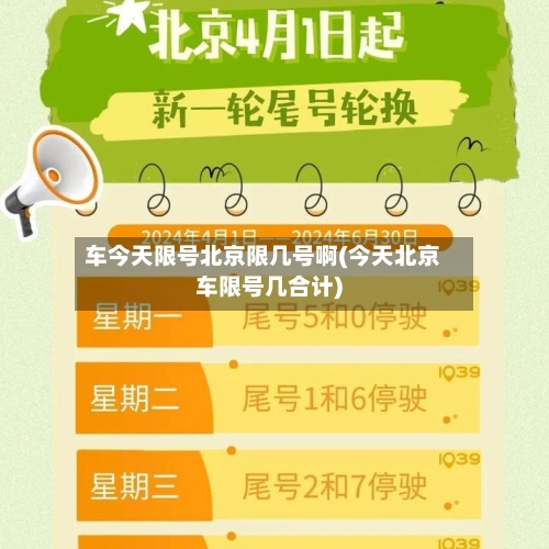 车今天限号北京限几号啊(今天北京车限号几合计)-第2张图片