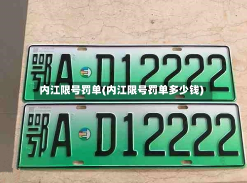 内江限号罚单(内江限号罚单多少钱)-第2张图片