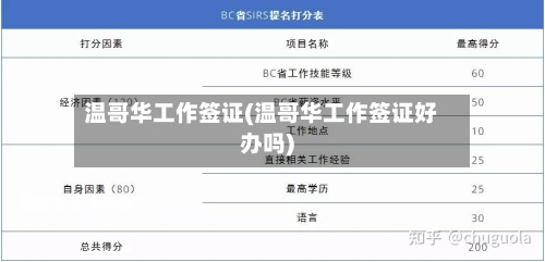 温哥华工作签证(温哥华工作签证好办吗)-第2张图片