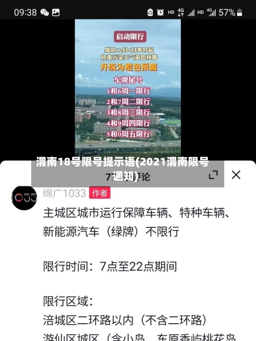 渭南18号限号提示语(2021渭南限号通知)