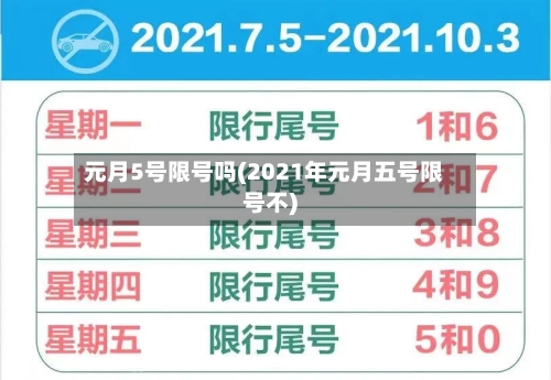 元月5号限号吗(2021年元月五号限号不)