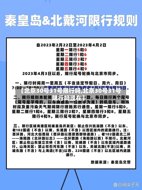【北京30号31号限行吗,北京30号31号限行吗现在】