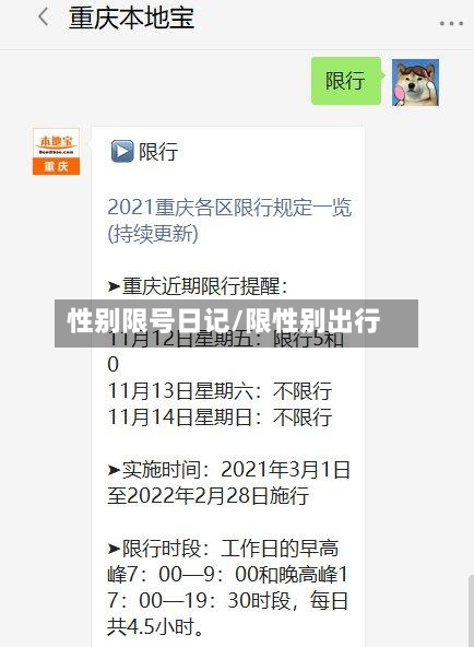 性别限号日记/限性别出行-第3张图片