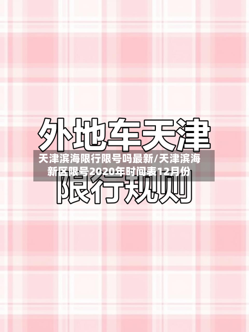 天津滨海限行限号吗最新/天津滨海新区限号2020年时间表12月份-第3张图片