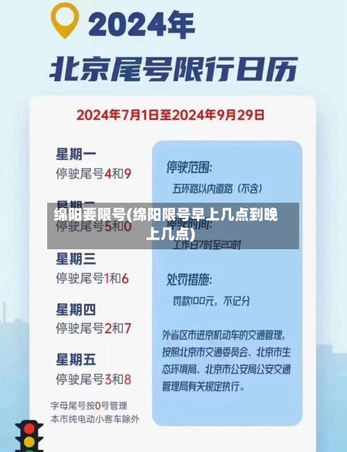 绵阳要限号(绵阳限号早上几点到晚上几点)