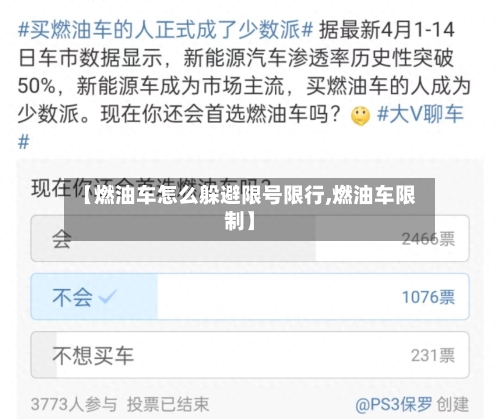 【燃油车怎么躲避限号限行,燃油车限制】-第2张图片