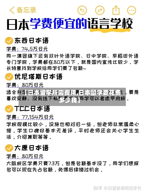 【日本留学所需费用,日本留学要花费多少钱】-第2张图片