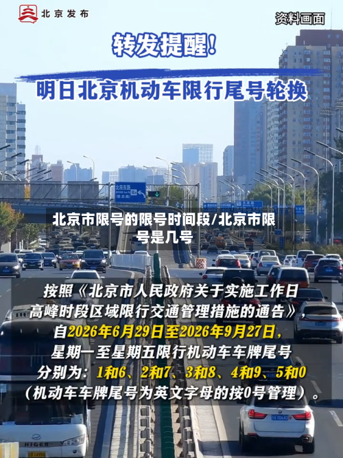 北京市限号的限号时间段/北京市限号是几号