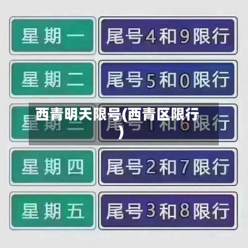 西青明天限号(西青区限行)-第3张图片