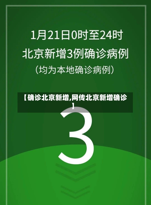 【确诊北京新增,网传北京新增确诊】