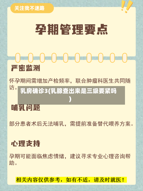 乳房确诊3(乳腺查出来是三级要紧吗)