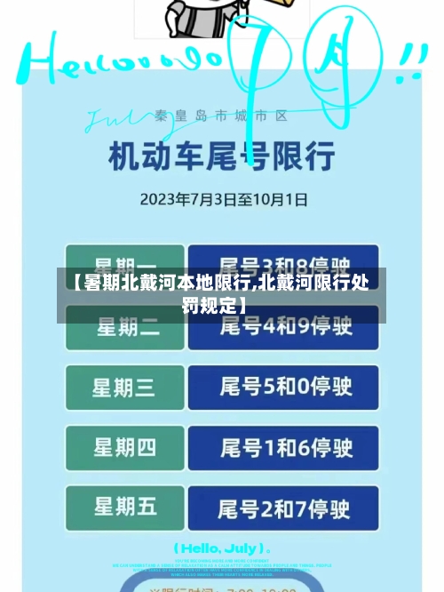 【暑期北戴河本地限行,北戴河限行处罚规定】-第2张图片